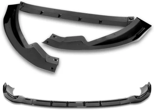 Vista 6 de Kit de 3 bordes para parachoques delantero compatible con Nissan 370Z 2013-2020, alerón de protección divisor estilo GT, difusor de aire y barbilla