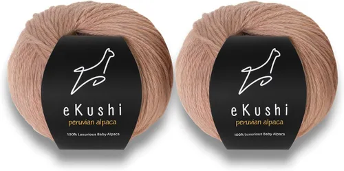 Vista 41 de 100% Hilo de Alpaca Baby para Tejer y Ganchillo - 1 Cono de Hilo Premium DK - Ligero, Hipoalergénico y Térmico Hecho en Perú - Ideal para Proyectos