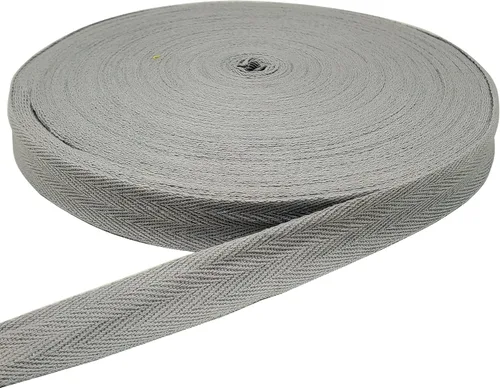 Vista 11 de Cinta de algodón en espiga, cinta de sarga para coser, cinta natural al bies para manualidades (beige, 1 pulgada)