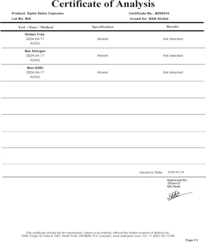 Vista 9 de Spike Protein Detox - Suplemento de apoyo Spike para el equilibrio de proteínas - Mezcla 3-en-1 sin sabor con Nattokinase 4000Fu, Bromelaína 500mg
