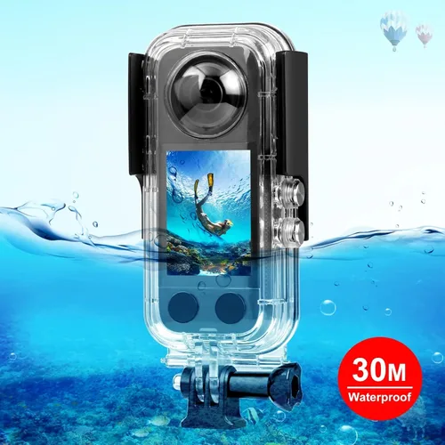Vista 3 de PULUZ Funda de buceo para DJI Osmo Pocket 3 Funda impermeable PC carcasa protectora 147.6 ft/147 pies cubierta de buceo submarino con accesorios