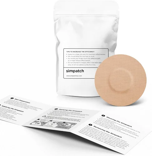 Vista 2 de SIMPATCH Parche adhesivo para libre (paquete de 25) – Adhesivo impermeable (beige)