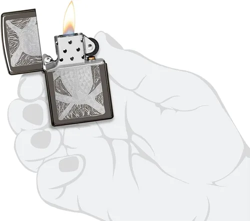 Vista 5 de Zippo John Smith - Encendedor de bolsillo con diseño de búho Gumbula
