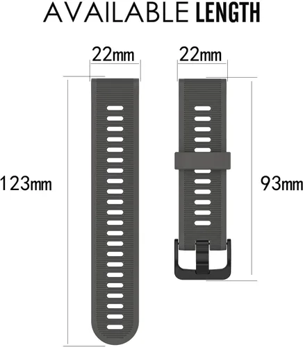 Vista 3 de Correa para Garmin Forerunner 945, correa de repuesto de silicona suave para reloj inteligente Garmin Forerunner 945 / Forerunner 935