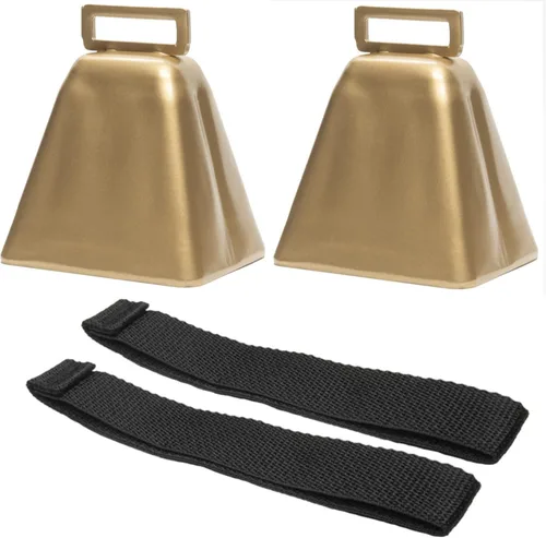 Vista 10 de Campanas Bevin Campanas de Vaca de Larga Distancia 10LD (Naranja y Naranja) Campanas de Navidad Hechas de Acero Fuertes Fabricantes de Ruido