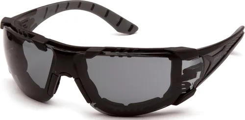 Vista 11 de Pyramex Endeavor Plus Safety Glass Black/Gray Frame With Foam Padding Clear H2MAX Anti-fog Lens