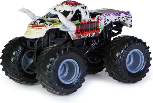 Vista 2 de Monster Jam 2022 Spin Master 1:64 Camión fundido a presión con accesorio extra: Finales Mundiales Zombie