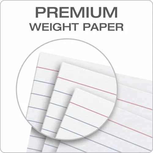 Vista 5 de Oxford fichas negras, de 3 x 5 pulgadas, de color blanco, (100 unidades), Blanco