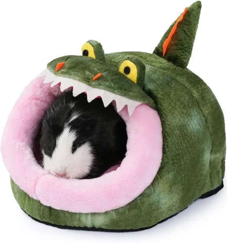Vista 13 de JanYoo Accesorios para Cama de Conejillo de Indias y Hámster, Ropa de Cama para Mascotas, Casa para Conejo, Suministros para Jaula de Erizo, Jaula