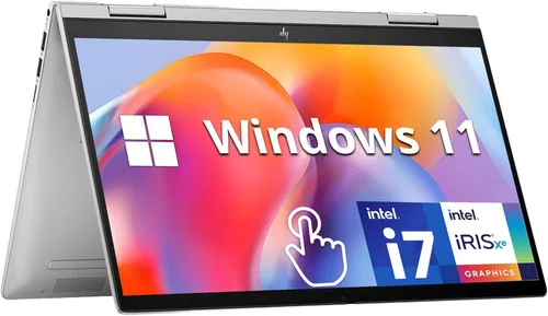 Vista 10 de HP Portátil con pantalla táctil de 15.6 HD, AMD Ryzen 3 7320U Beat Intel Core i5-1035G4, 8 GB de RAM, 256 GB SSD, Microsoft Copilot, modo Windows 11