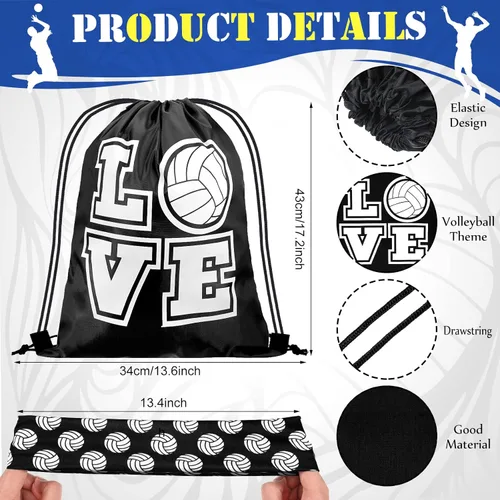 Vista 4 de Yinder 4 piezas de rodillera de voleibol y manga para brazo Accesorios de voleibol Incluye funda para el antebrazo, codera, guardamuñeca