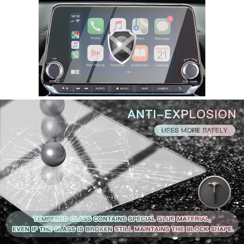 Vista 3 de CDEFG Protector de pantalla de automóvil con control central, protector de pantalla de navegación para Altima L34/2020 Sentra 2019, 2020, 2020, 8