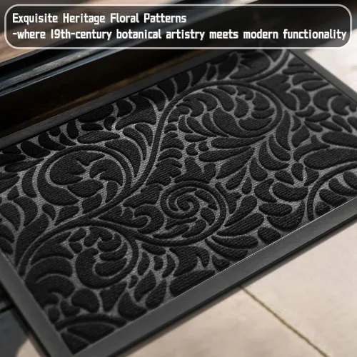 Vista 4 de Yimobra Tapete para puerta de entrada exterior, 29.5 x 17 pulgadas, impermeable, resistente, para puerta delantera, tapete antideslizante resistente