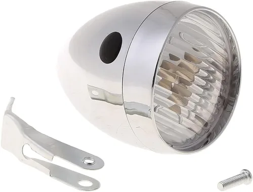 Vista 5 de Bike Front Light Vintage Headlight Retro Bike 3 LEDs Light Night Riding Front Head Lamp Cycling Accessory