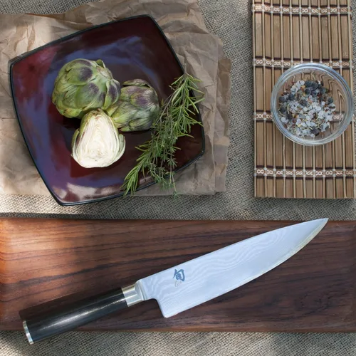 Vista 9 de Shun cuchillo clásico para chef, 8 pulgadas, Negro