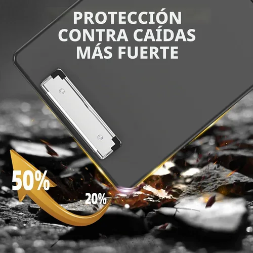 Vista 8 de Portapapeles con espacio de almacenamiento Negro