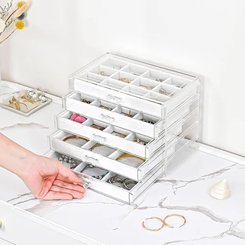 Vista 3 de ProCase Paquete de organizador de pendientes con soporte desmontable para pulseras