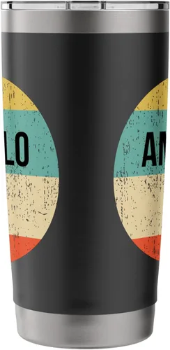 Vista 2 de Camisa Amarillo Texas Vaso aislado de acero inoxidable amarillo
