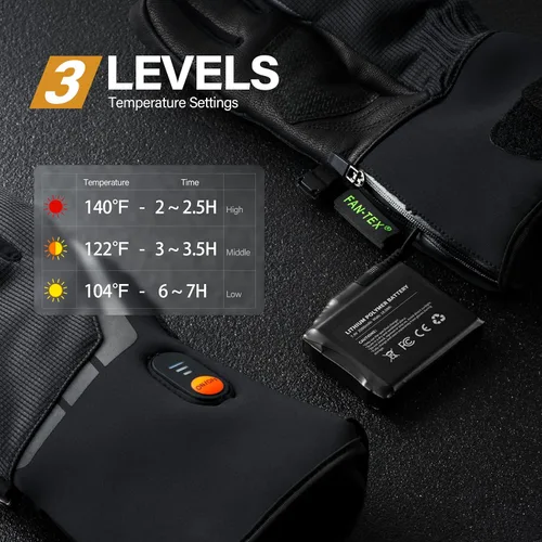 Vista 6 de Baterías recargables de iones de litio de 7.4 V 2500 MAH/3000 MAH para guantes térmicos (2 unidades incluidas)