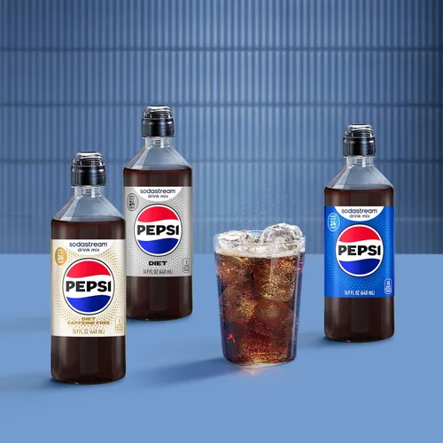 Vista 8 de SodaStream® Mezcla de bebidas sin cafeína Diet Pepsi® New Pour Bottle (14.9 fl oz, paquete de 4)