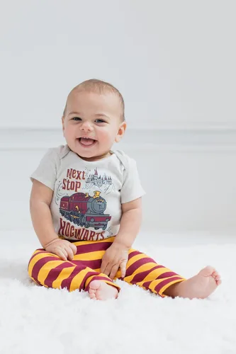 Vista 3 de Harry Potter Conjunto de 3 piezas con capucha y pantalones de forro polar para bebé, recién nacido a bebé