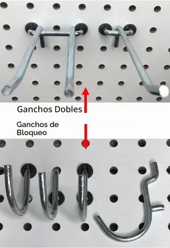 Vista 5 de Cierres de clavija para tablero 50 piezas (1/4 pulgada, negro)