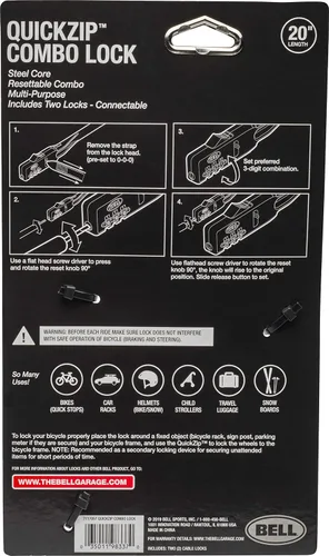 Vista 6 de QuickZip Zip - Cerradura multiusos con cierre de cremallera, paquete de 2