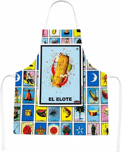 Vista 7 de Leos Imports Loteria Card - Delantal de bingo mexicano con bolsillos Bidibidi Bombom