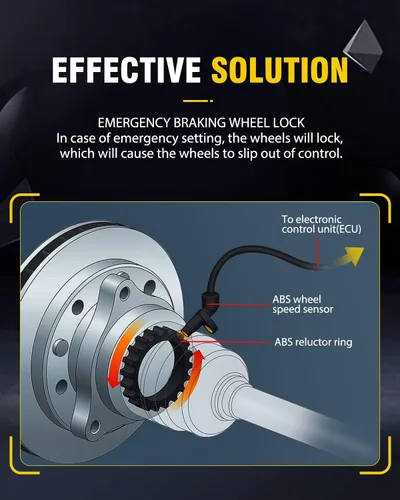 Vista 4 de OCPTY Sensor de velocidad de rueda ABS delantero derecho, compatible con Hyundai Elantra 2012 2013 2014 2015 2016 2017, Elantra GT 2013-2017