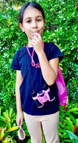 Vista 3 de Adventure Kidz - Kit de exploración al aire libre, binoculares de juguete para niños con estuche, linterna, brújula, silbato de zorro, lupa