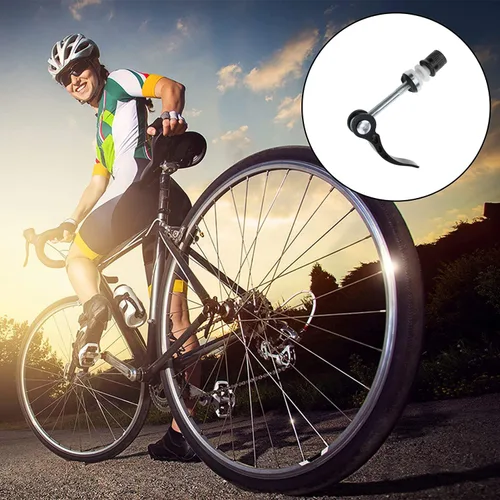 Vista 7 de Sillín de bicicleta de liberación rápida negro de liberación rápida Barra de asiento de bicicleta de liberación rápida Abrazadera de asiento