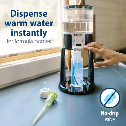 Vista 2 de Dr. Brown's Insta-Prep - Dispensador de agua caliente con dispensador de fórmula para bebés, color rosa