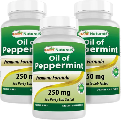 Vista 9 de Best Naturals Suplemento dietético calmante de aceite de menta, 250 mg, 120