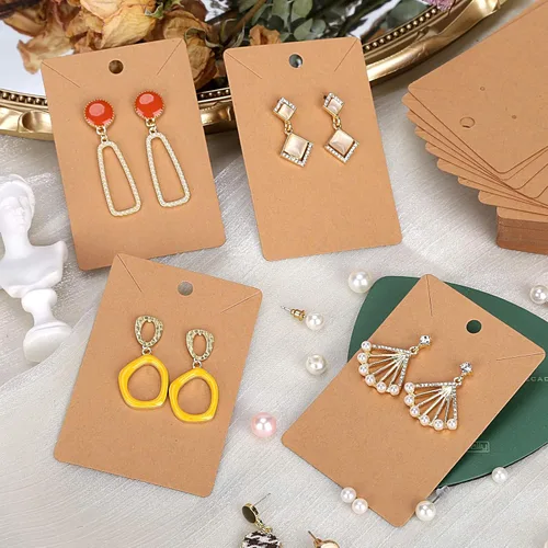 Vista 8 de ovsor 850 tarjetas de exhibición de pendientes y 500 bolsas para aretes y collares y embalaje de joyas