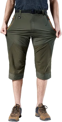 Vista 2 de Mr.Stream Bermudas clásicas para hombre, pantalones capri de playa 34, pantalones cortos casuales de secado rápido