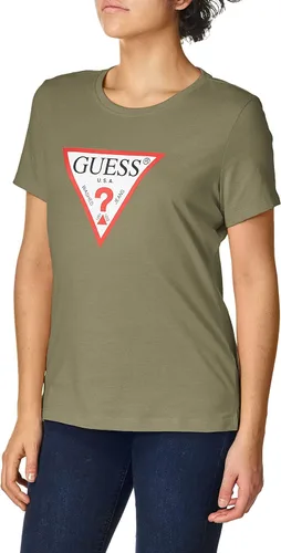 GUESS Camiseta original de manga corta para mujer