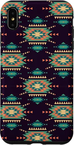 Vista 11 de Unique Western Black Turquoise Navajo Aztec Pattern Case for iPhone 17
