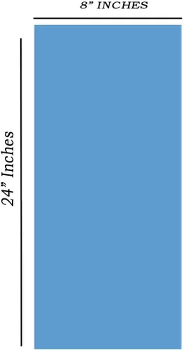Vista 2 de Tiki Island Pool Express Material de parche de reparación de revestimiento de vinilo para piscina azul sólido de 8 "x 24