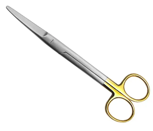 SURGICAL ONLINE T/C Mayo Tijeras Dental 8 "Recta Nuevo Anillo Oro Insertos Carburo De Tungsteno Tijeras De Sutura Veterinaria