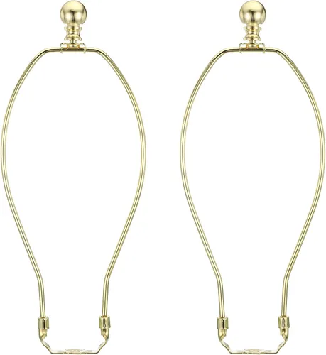 Vista 18 de PATIKIL Kit de arpa de lámpara de 5 pulgadas con remate, 2 juegos de soporte de sombra desmontable, accesorios de iluminación para lámparas de pie