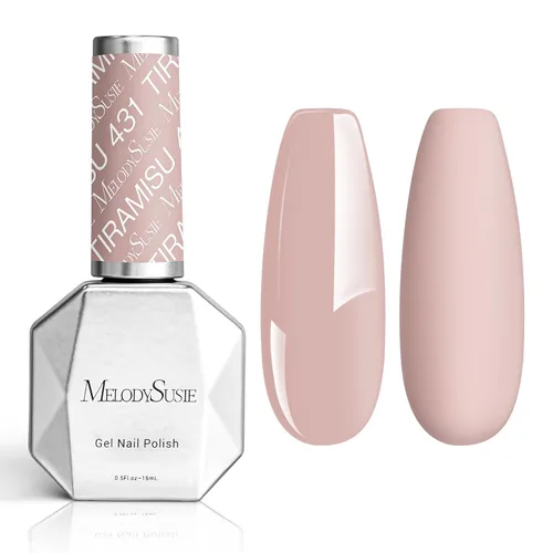 Vista 48 de MelodySusie - Esmalte de uñas en gel con brillo perla rosa brillante, 0.5 fl oz, efecto hilo, con acabado de concha rosa brillante, UV LED