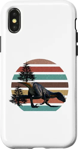 Vista 5 de Funda para iPhone 12 Mini Giganotosaurus Retro T Rex dinosaurio prehistórico para el día del padre