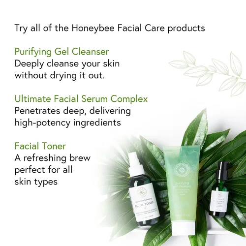 Vista 6 de Honeybee Gardens Ultimate Facial Serum Complex, 1 fl oz. Para todo tipo de piel Vegano Sin crueldad Sin gluten