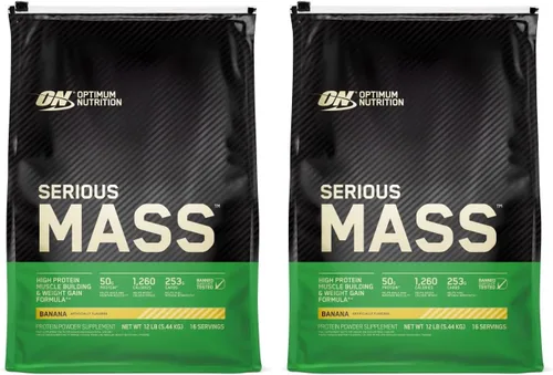 Vista 19 de Proteína para ganar peso Serious Mass Gainer de Optimum Nutrition, 1054620, Banana, 1, 1