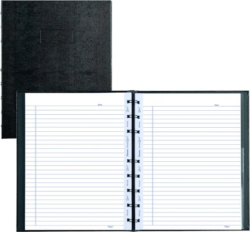 Vista 13 de Blueline EcoLogix Cuaderno NotePro 100% reciclado, negro, 11 x 8.5 pulgadas, 200 páginas (A10200E.BLK)