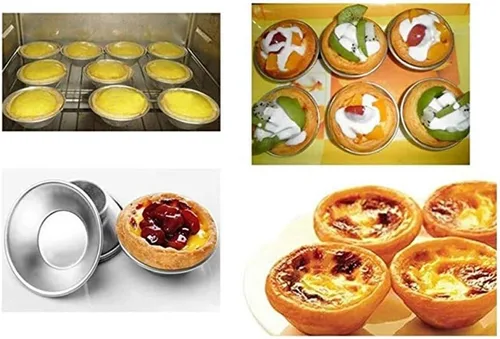 Vista 4 de Weilan 25 piezas de moldes para magdalenas para magdalenas, moldes para tartas de huevos, moldes para hornear – Antiadherente Puto Cup