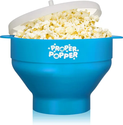 Vista 18 de La original Proper Popper - Palomera de microondas para palomitas de maíz, fabricada en silicona, cuenco plegable sin BPA y apto para lavavajillas