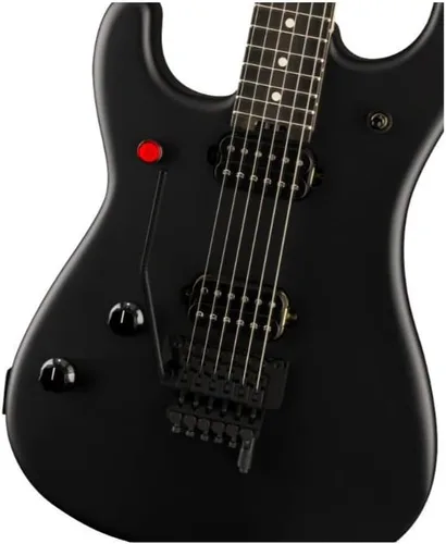 Vista 3 de EVH 5150 Guitarra eléctrica para zurdos estándar, color negro sigiloso, con diapasón de ébano