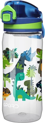 Vista 18 de Opard - Botella de agua para niños de 17 onzas con tapa abatible a prueba de fugas, de plástico Tritan reutilizable sin BPA para la escuela y viajes