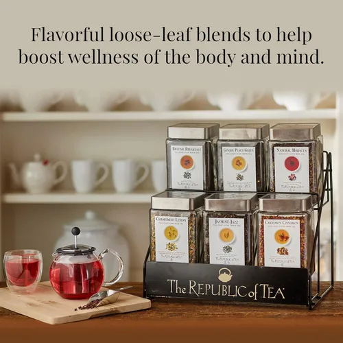 Vista 5 de The Republic Of Tea Jasmine Jazz Green - Té de hoja completa (0,10 ml/50-60 tazas)